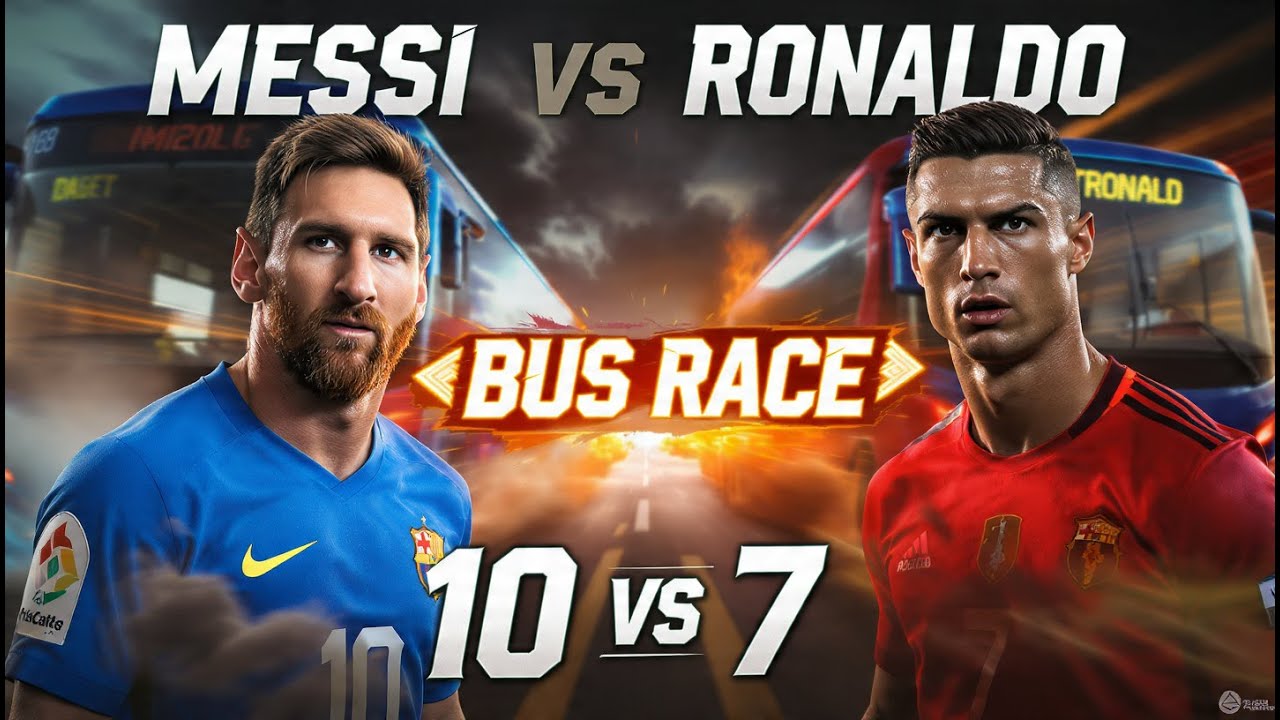 Messi vs Ronaldo Bus Race 🚌🔥 | Epic Comeback | 10 vs 7