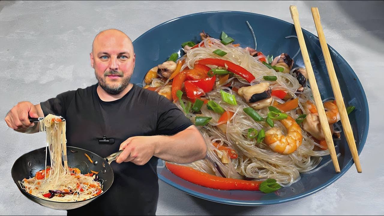 Магія Смаків: Фунчоза з Морепродуктами!!! Вечеря за 15 хвилин...