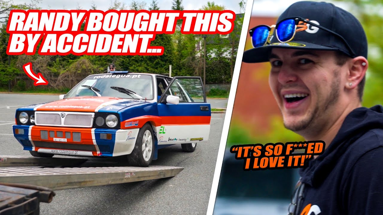 Randy ACCIDENTLY Bought This Lancia Delta Rally Car For $8000 & Hunter LOVES IT! (it's sketchy af)