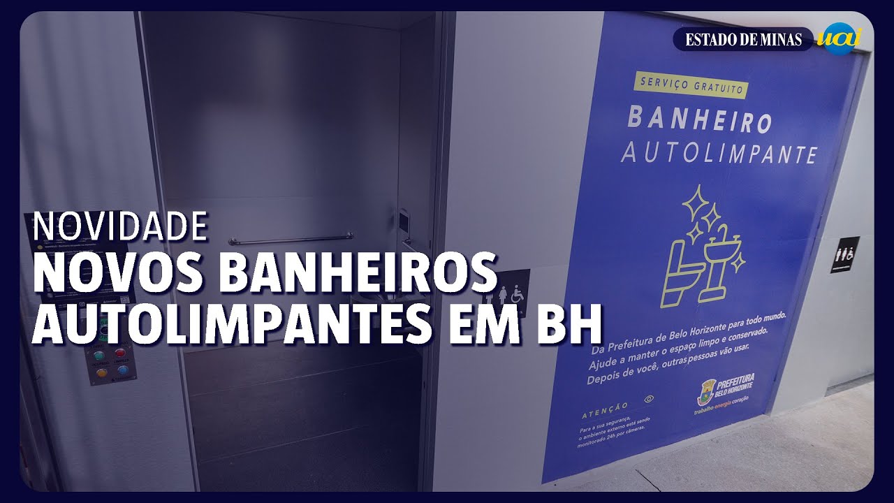 Sapuca&iacute; e Raul Soares ganham banheiros p&uacute;blicos autolimpantes