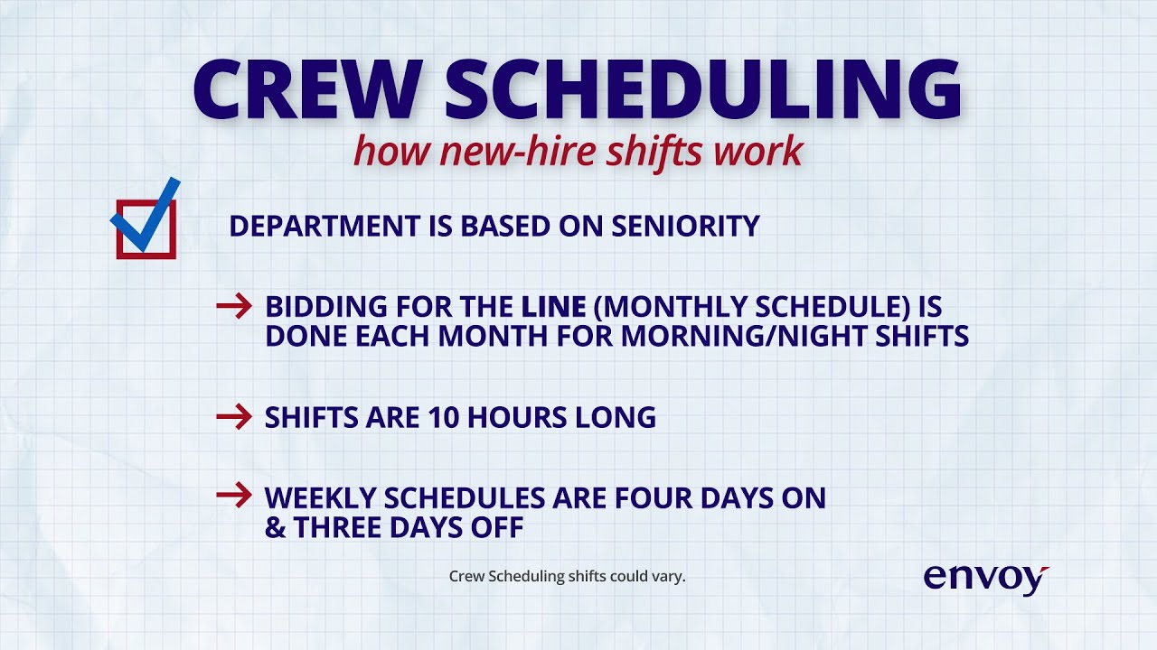 What you can expect as an Envoy Crew Scheduler