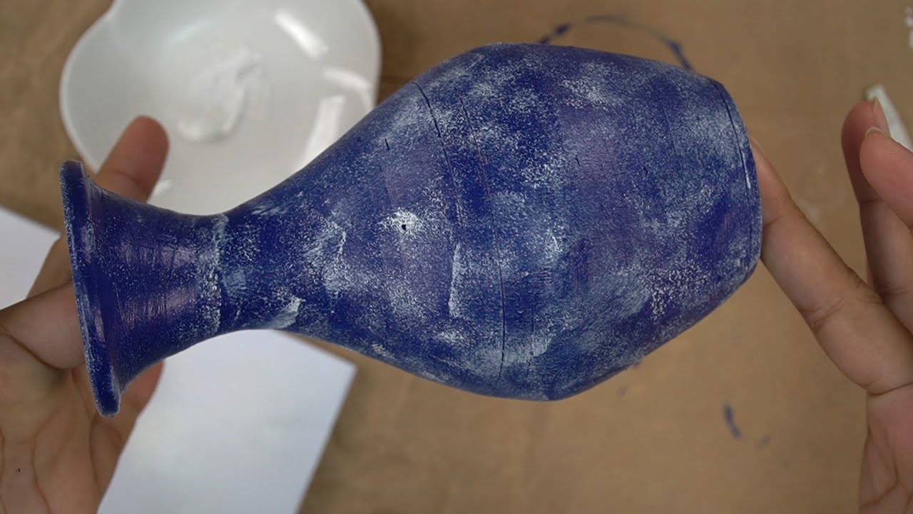 Easy CLAY Vase Painting - Business ideas at home