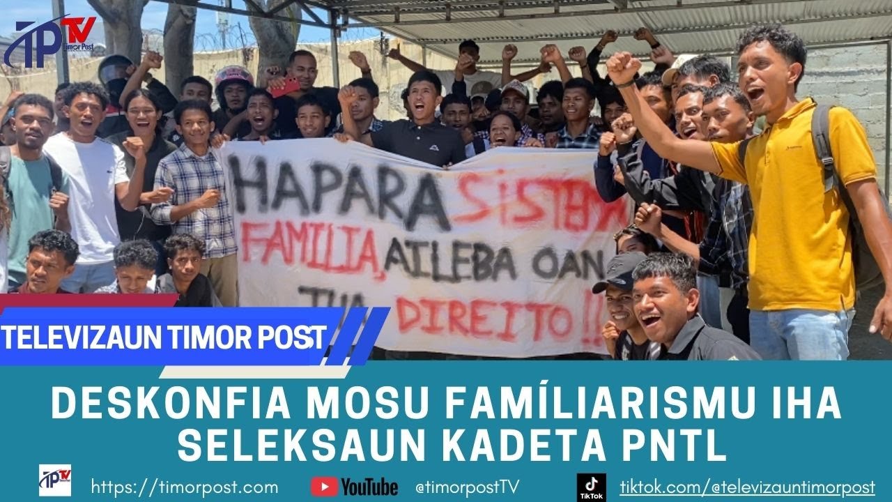 FULL VIDEO, Esplikasaun Kadetes foun  PNTL No PDHJ Ligadu Familiarismu iha Seleksaun.