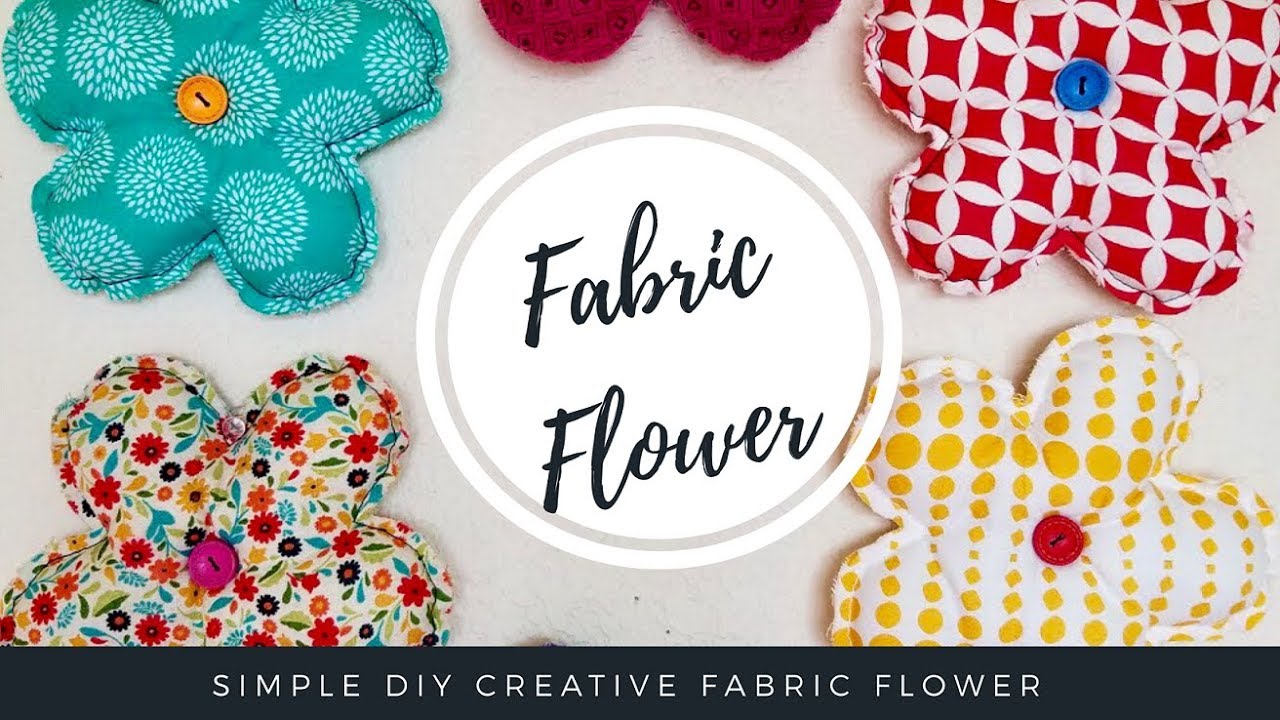 Handmade Fabric Flowers tutorial, Beautiful cloth flowers, How do you make cloth flowers