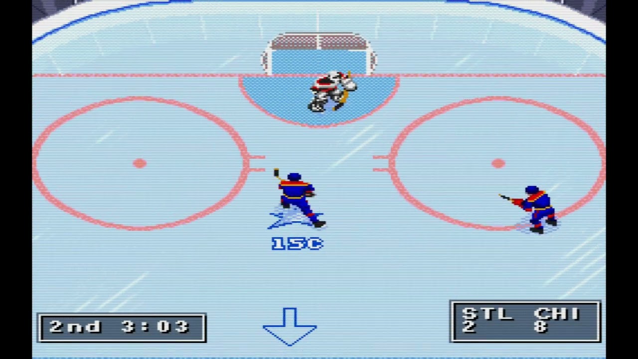 NHL 95 (SNES) - 1 v 2 - CHI v STL