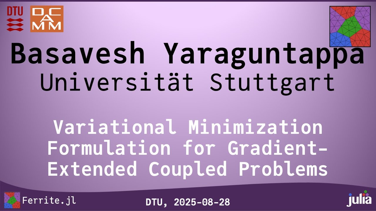 FerriteCon 2025 Basavesh Yaraguntappa: Variational Minimization Formulation