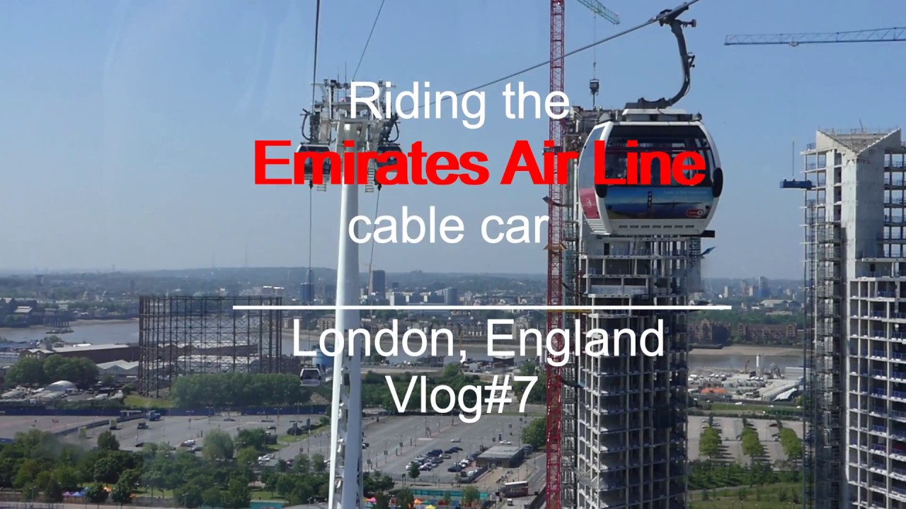 Riding the Emirates Air Line cable car. London - England.