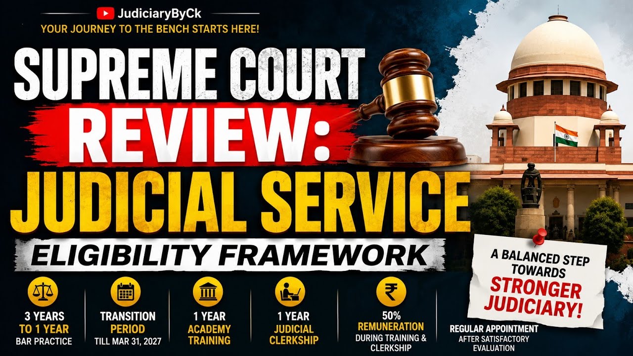 3-Year Practice Rule Judgment | Supreme Court Big Decision | Judiciary Exams 2026