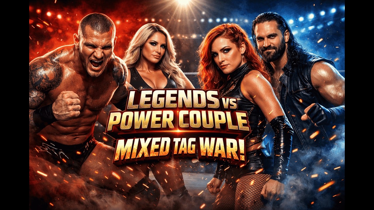 Randy & Trish DOMINATE Becky & Seth? | WWE 2K24 Mixed Tag Team Battle