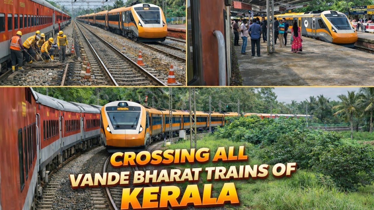 CROSSING ALL THREE VANDE BHARAT TRAINS OF KERALA | INDIAN RAILWAYS TRAIN SIMULATOR