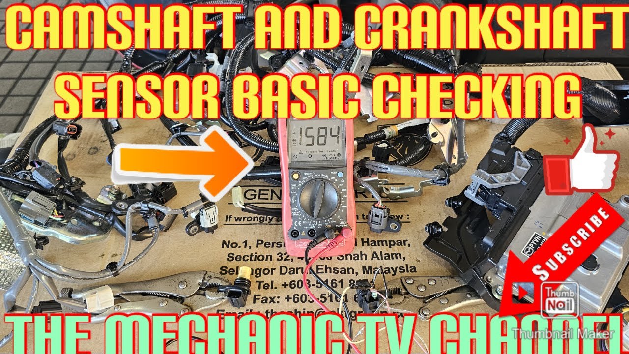 HOW TO CHECK CRANKSHAFT SENSOR AND CAMSHAFT SENSOR/ BASIC INFO/WATCH AND LEARNED