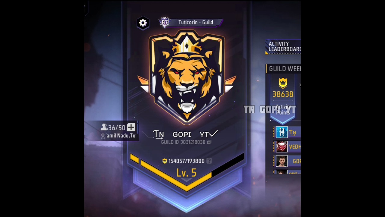 💥 FREE FIRE GUILD JOIN TAMIL 💥                            #guild #shorts #gaming