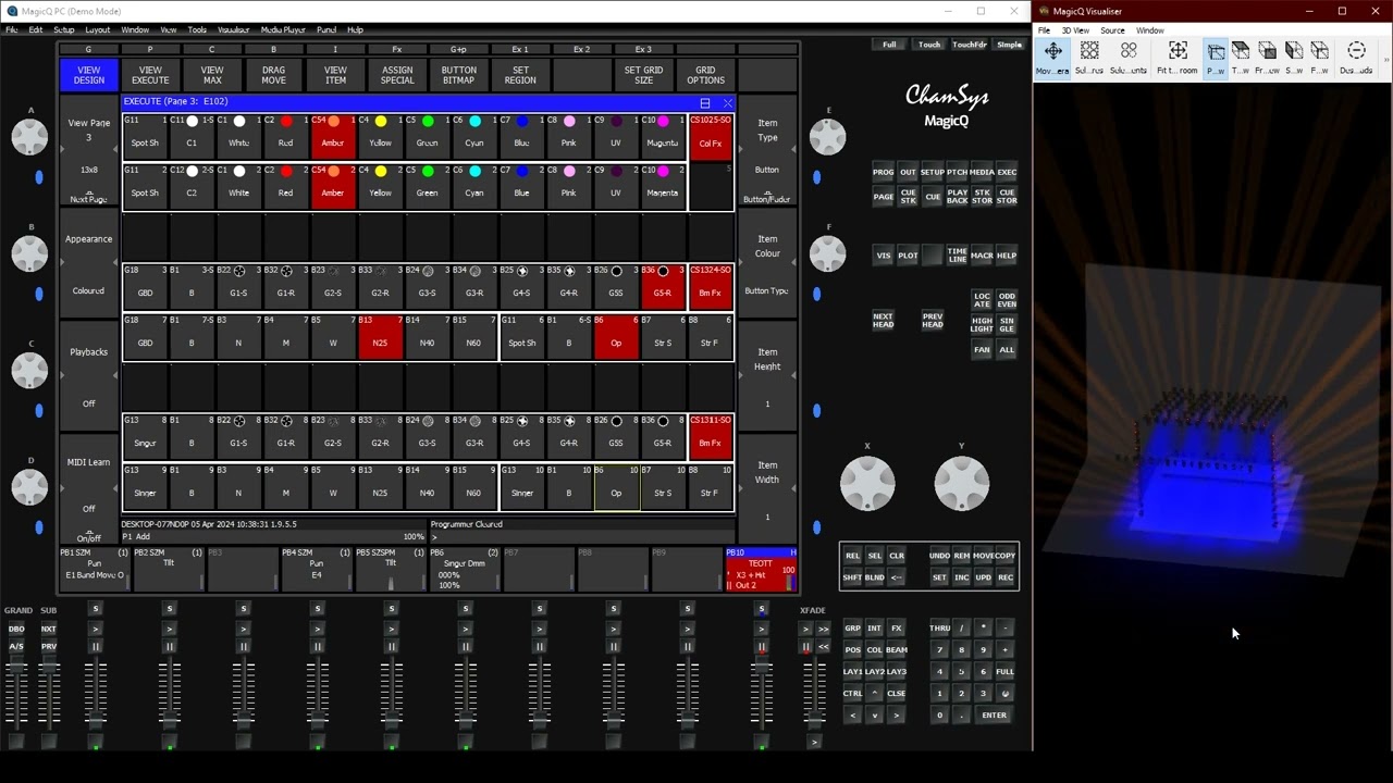 Chamsys - Demo Time Code - Ejecutores