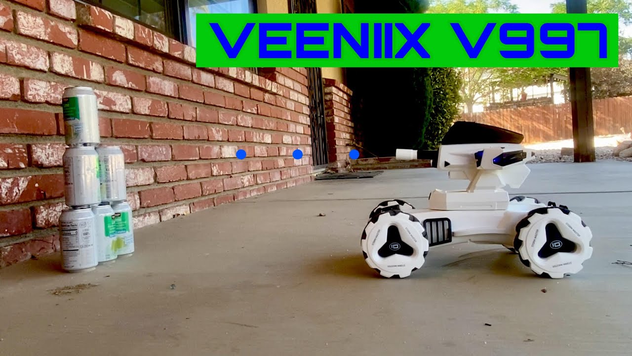 Veeniix V997 Mecanum Wheeled Gel Ball Blasting RC Monster Vehicle Reivew Storm Master