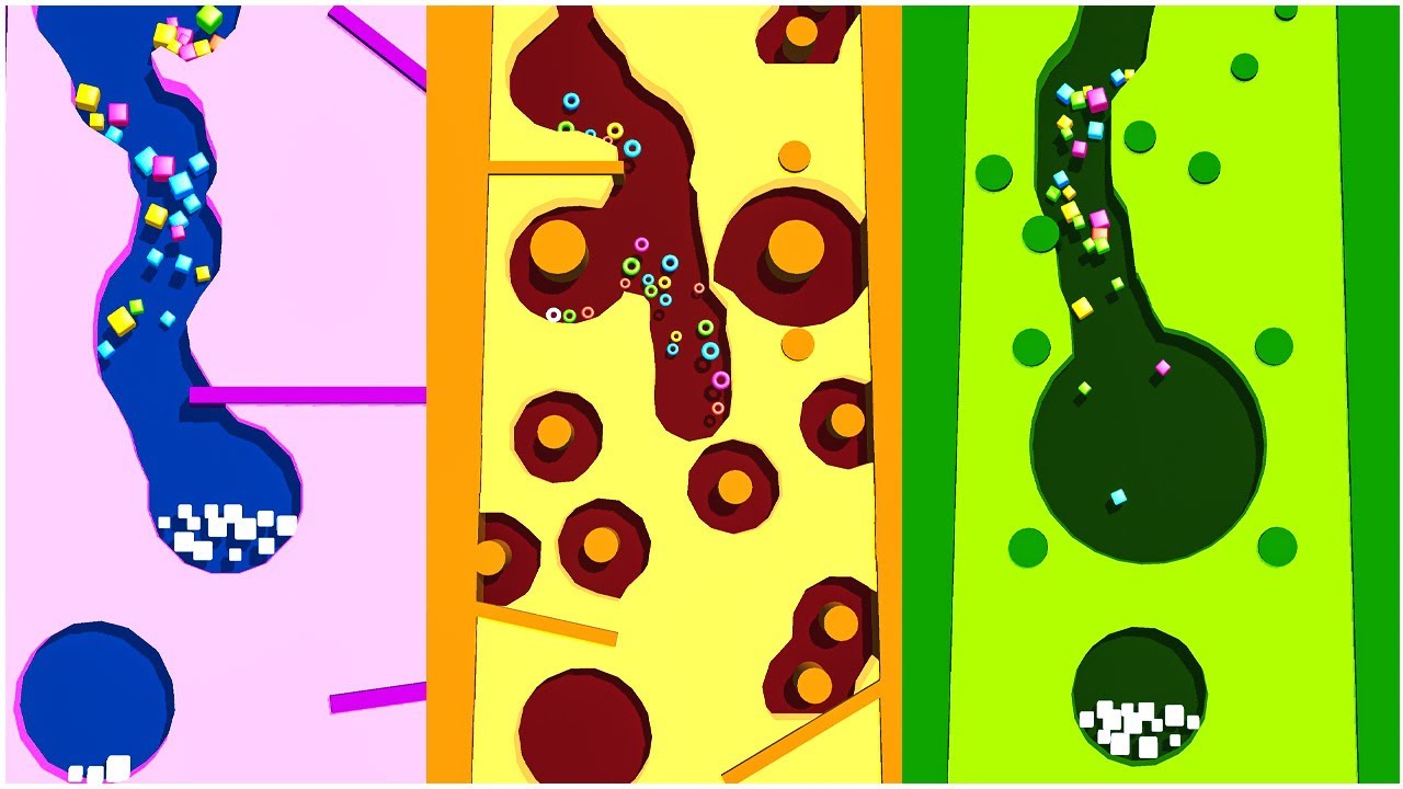 Dig Sand Ball Puzzle Gam - Gameplay Walkthrough - Max Levels (Lvl 1-100)