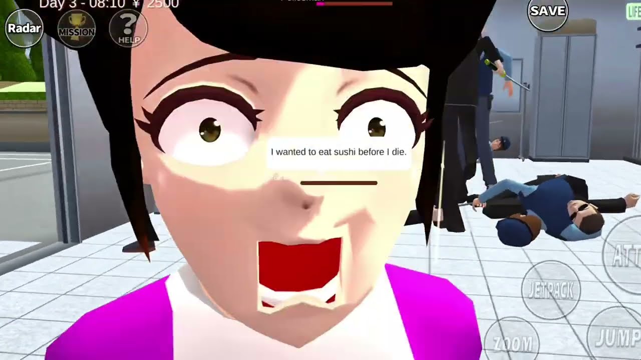 Teman celine yang malang | Sakura school simulator 
