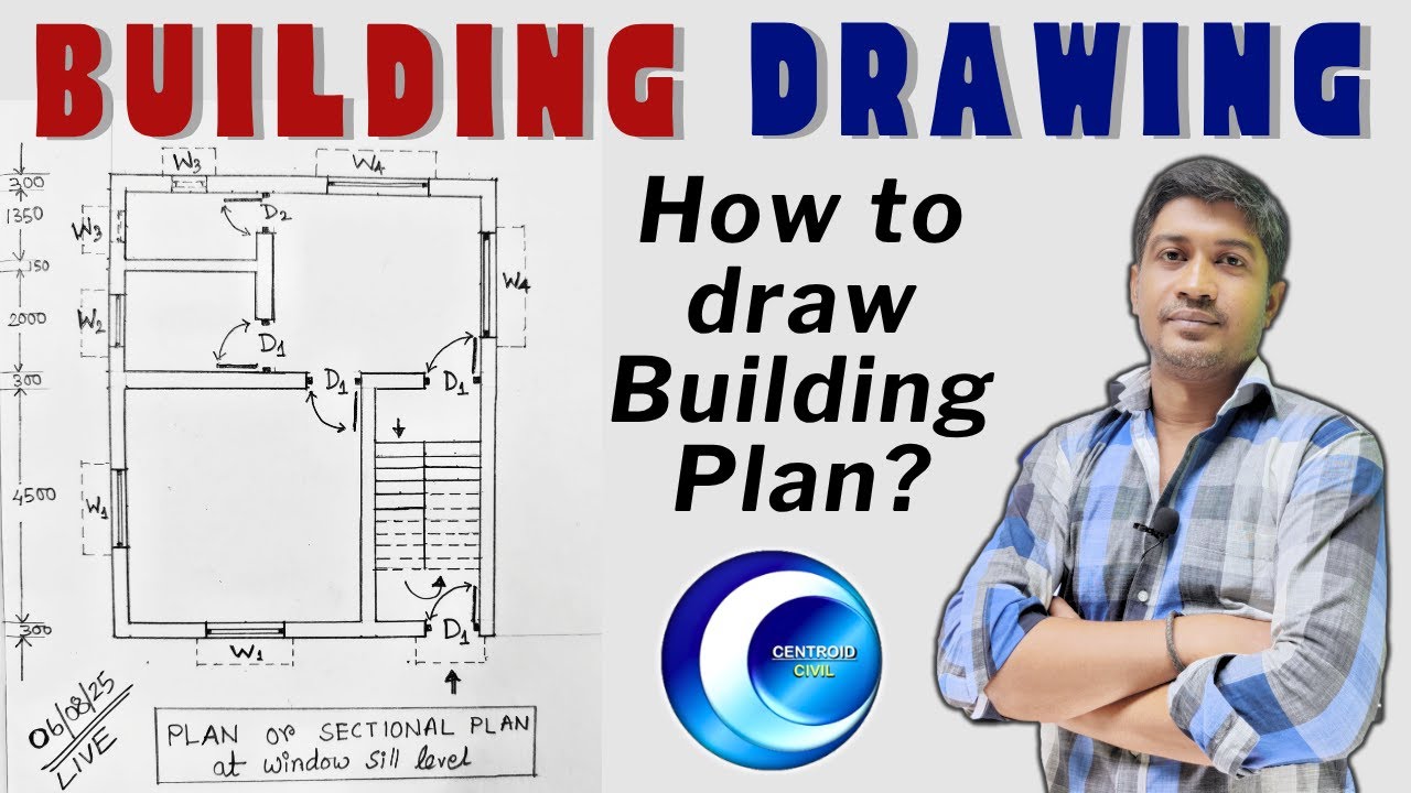 Building Drawing || Building PLAN || Civil Engineering || Centroid Civil