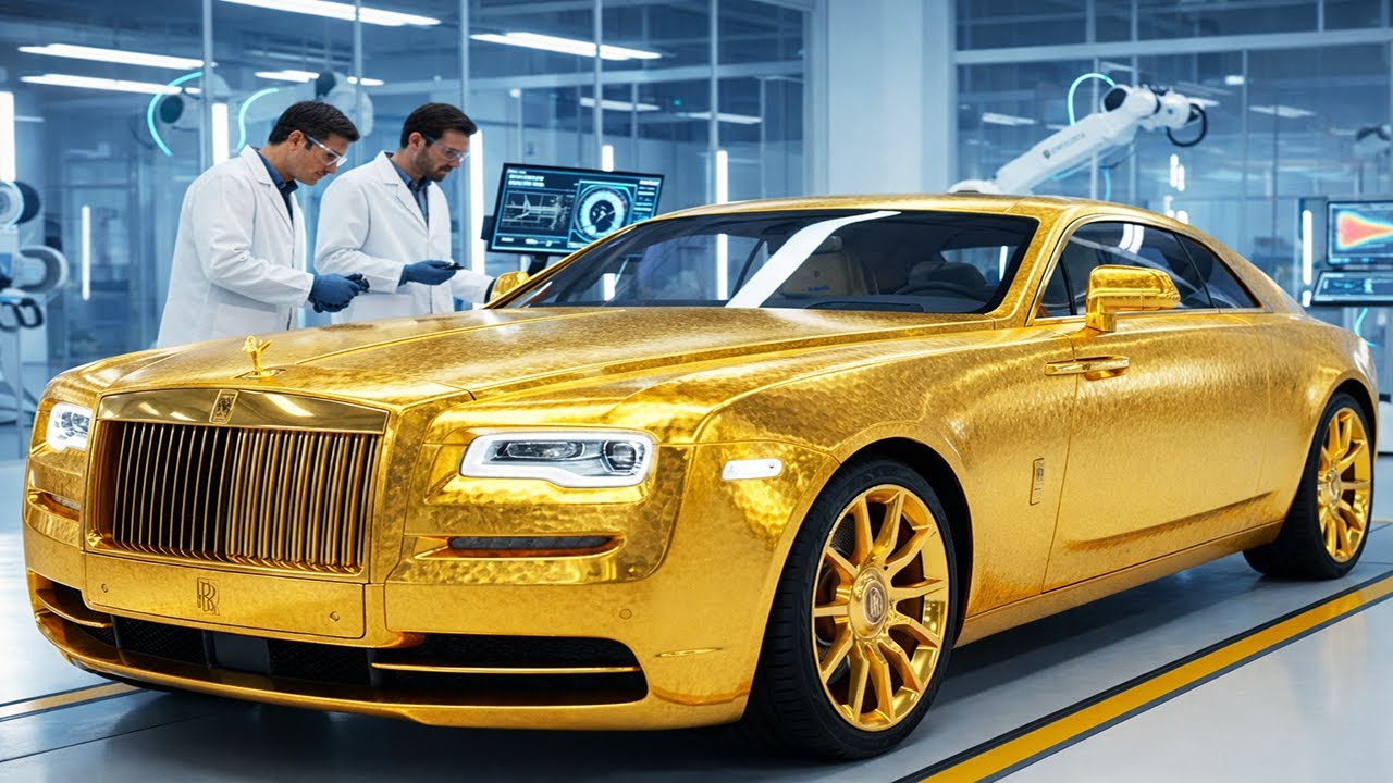 Inside Rolls-Royce Gold Sovereign: Solid Gold QC Check & High-Speed Dyno Simulation