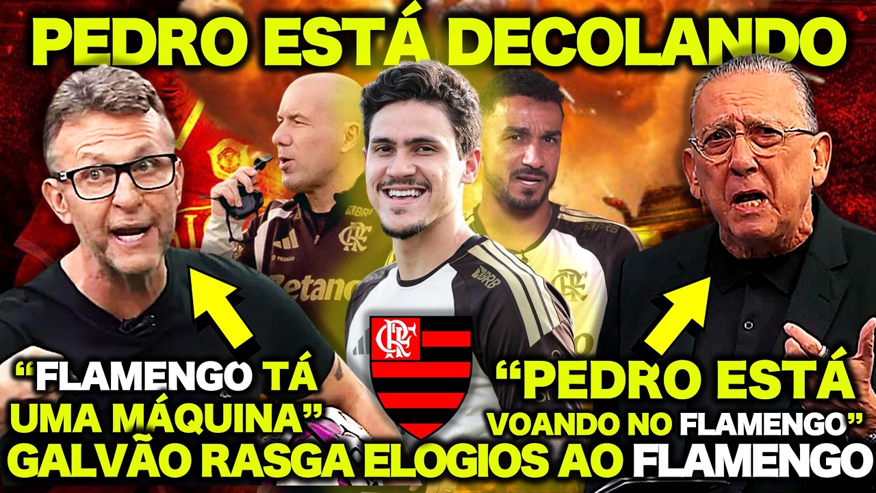 GALV&Atilde;O BUENO RASGA ELOGIOS ao FLAMENGO e o NETO se RENDE ao PEDRO ! 