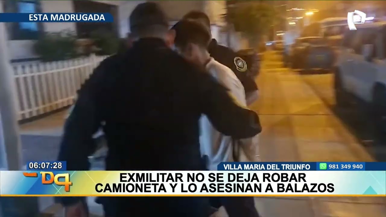 Exmilitar es asesinado a balazos tras resistirse al robo de su camioneta en VMT