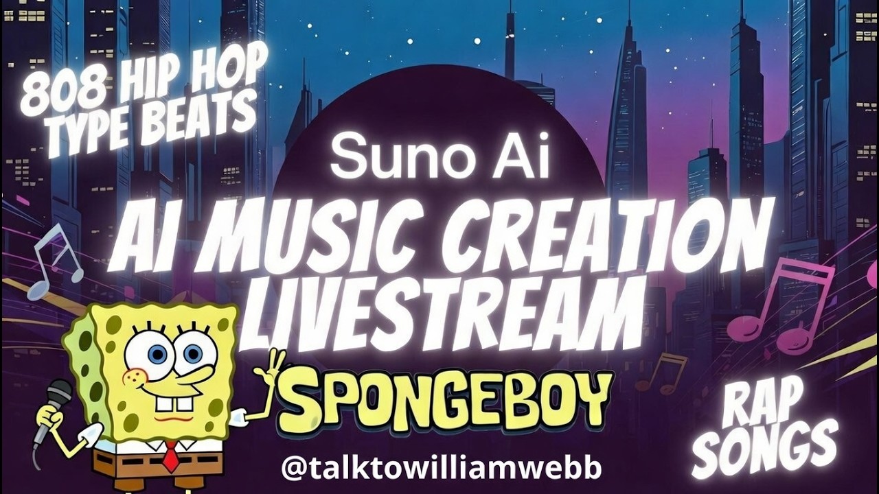 LIVE: Creating SpongeBoy Songs with Suno AI! 🎤🧽 Writing Lyrics & Beats Together 🔥