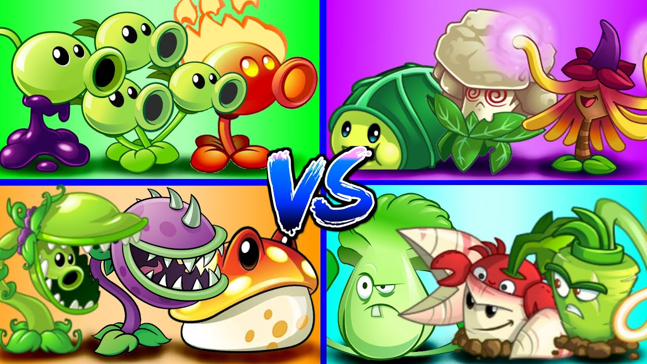 Peas vs Magic vs Carnivores vs Close Teams PvZ 2 Gameplay ► Plants vs. Zombies 2: It's About Time