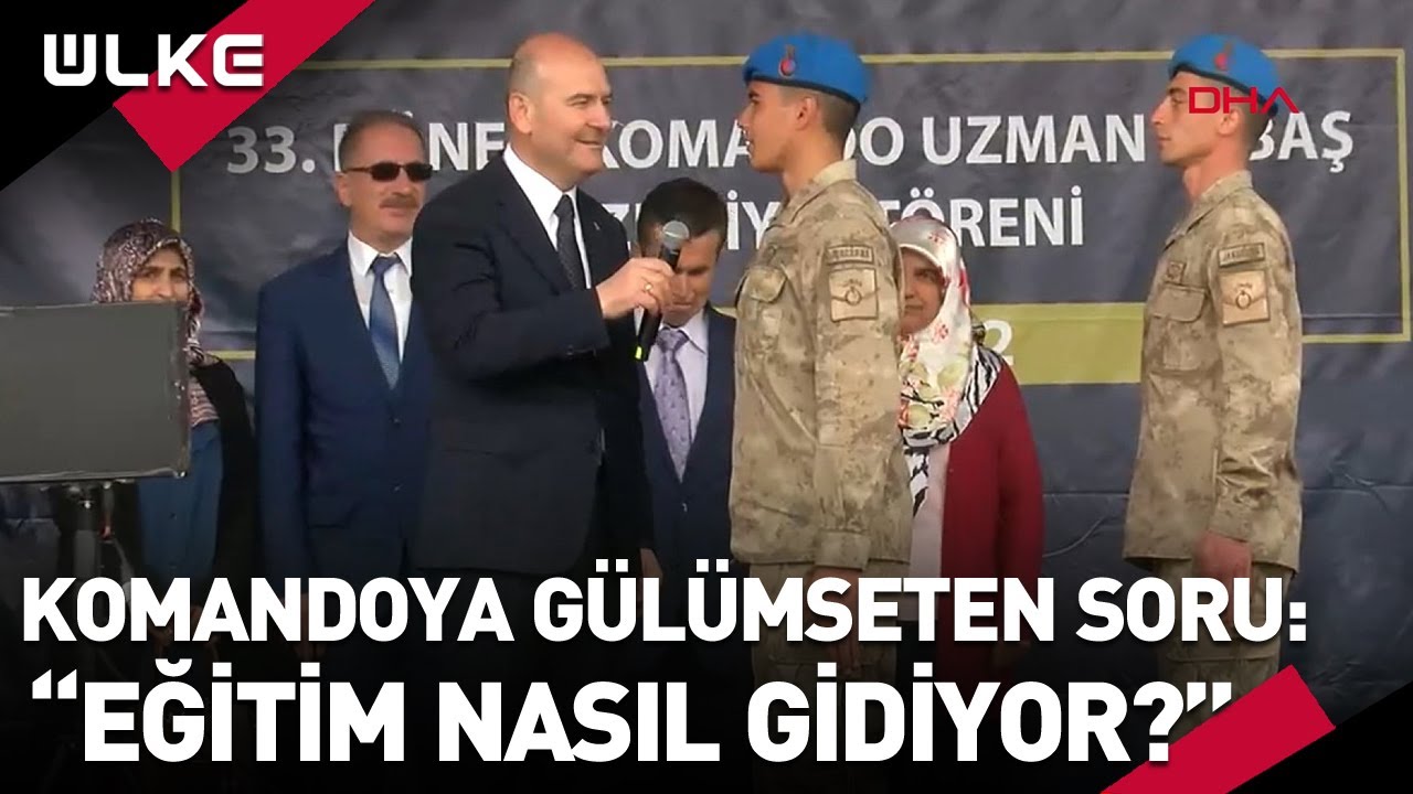 Bakan Soylu Komando Uzman Erbaş Mezuniyet Törenine Katıldı