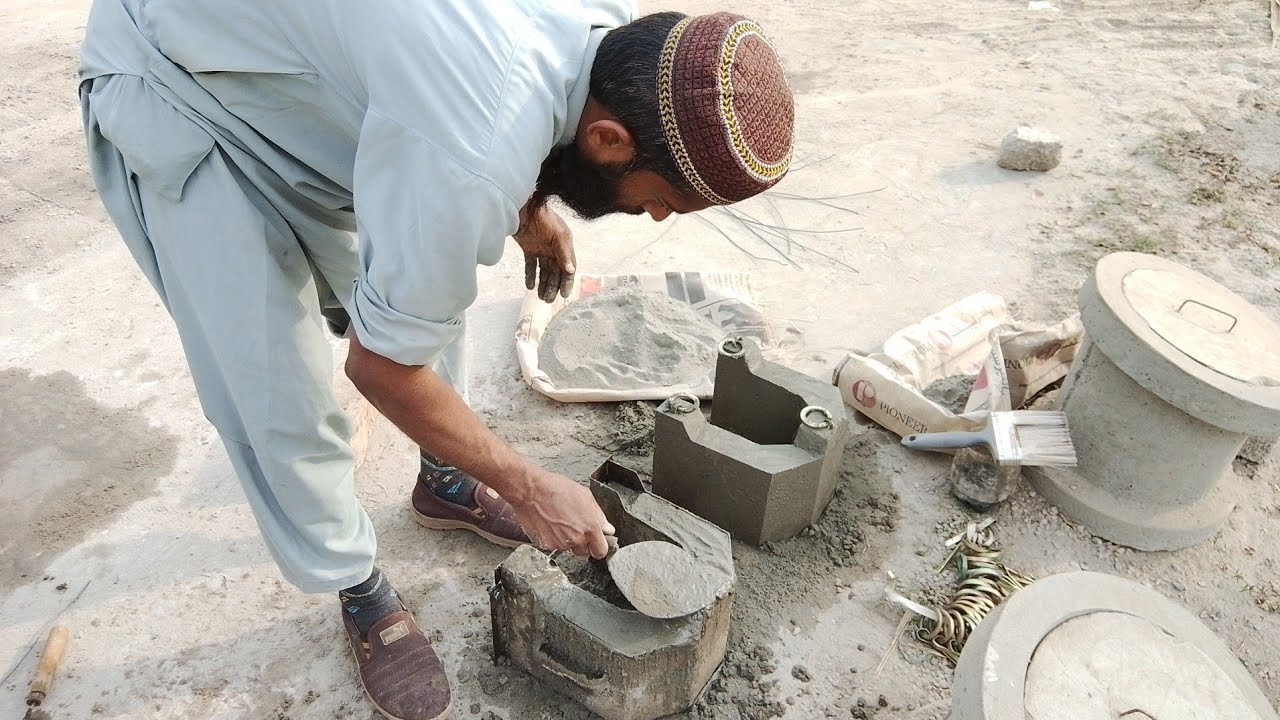 Hardcore Concrete Chali Making | Extreme Cement & Bajri Power