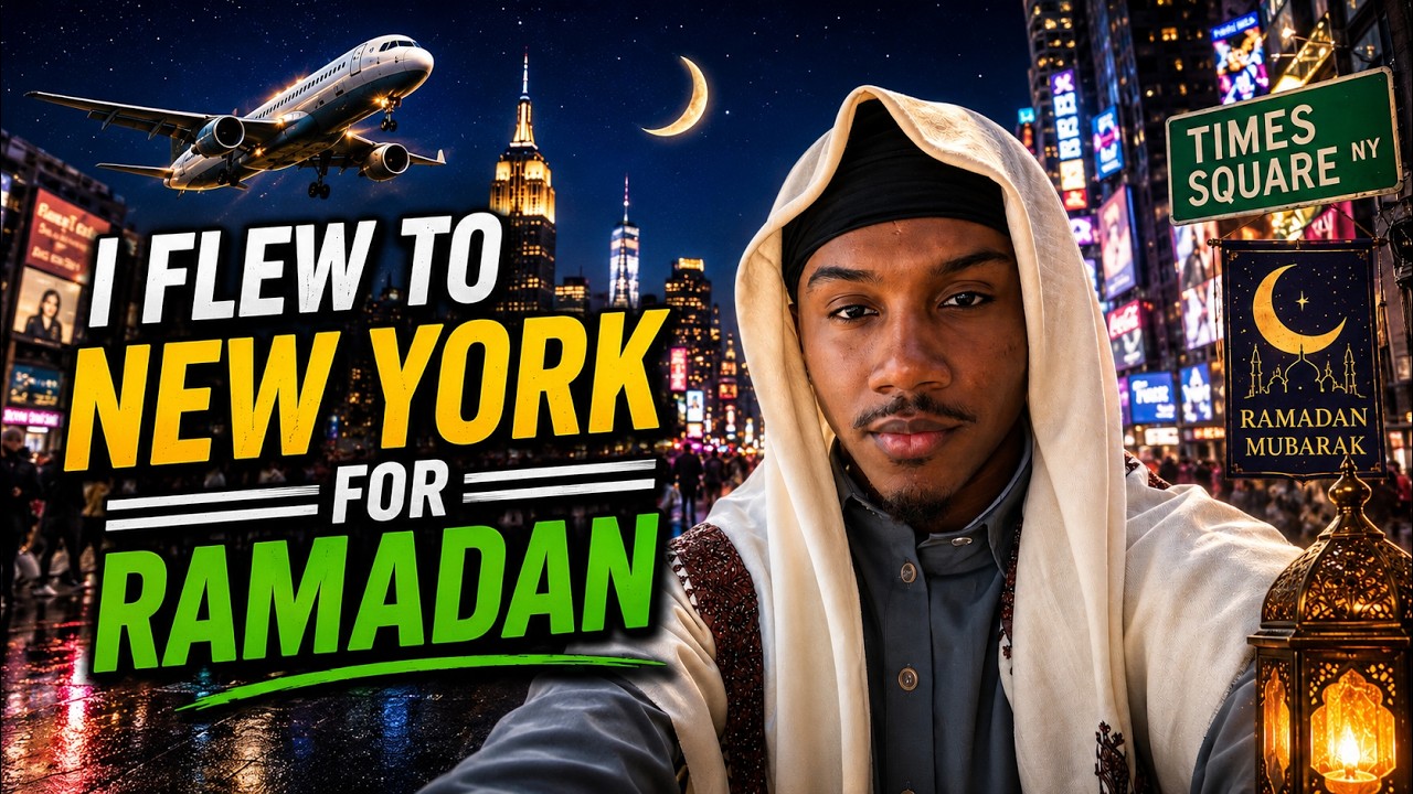 I flew to NYC for Ramadan✈️🌙 |(taraweeh in Times Square, Nets game, Qur'an)