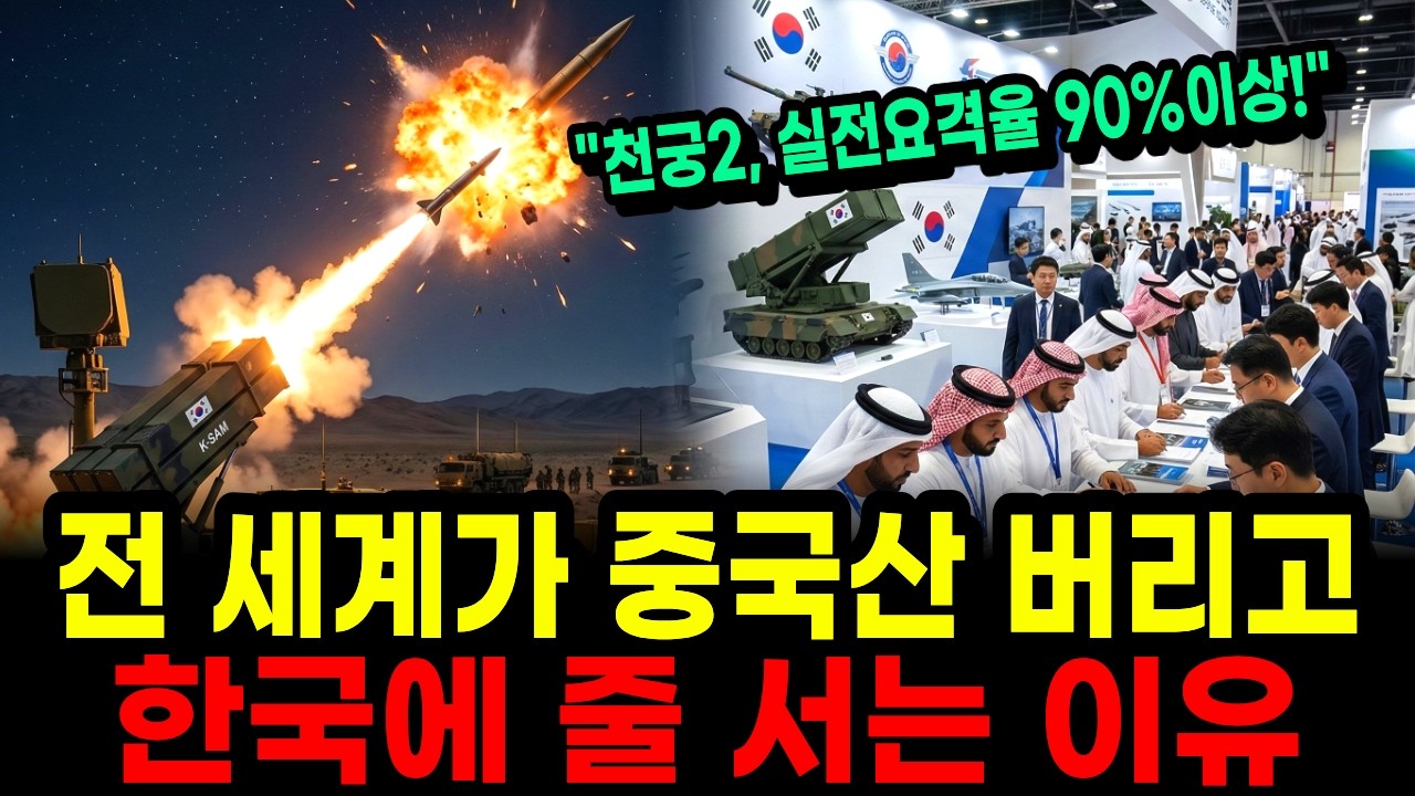 실전 요격률 95퍼센트의 기적 천궁-II, 전 세계가 중국산 버리고 한국에 줄 서는 이유
