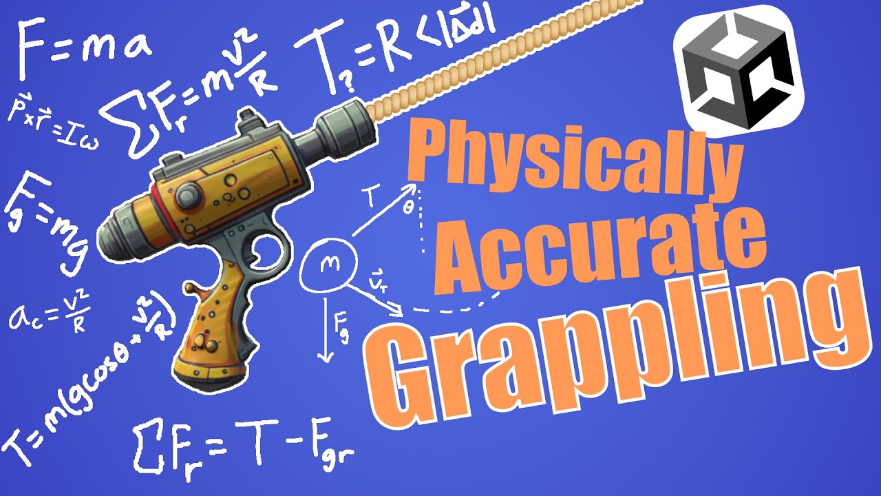 How to make a Physically Accurate Grappling Hook/Gun in Unity - Step by Step tutorial in 5 levels