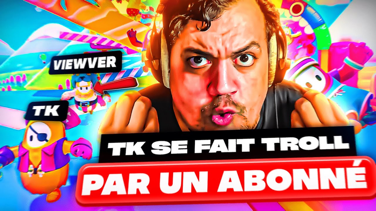 TK SE FAIT TROLL PAR UN ABONNÉ 🤣  IL RAGE QUITTE SUR FALLGUYS 😡 - BESTOF THEKAIRI78