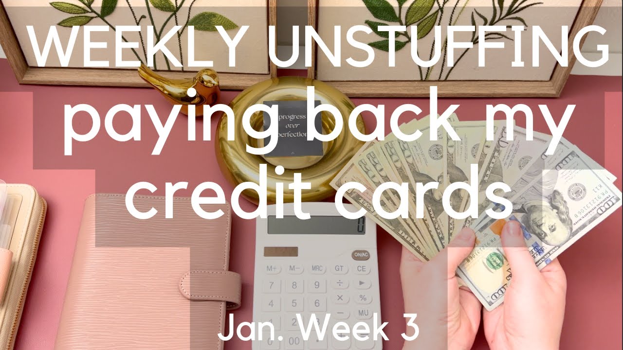 WEEKLY CASH UNSTUFFING & BUDGET ROUTINE | CREDIT CARD AND EXPENSES CHECK IN | JAN. WEEK 3