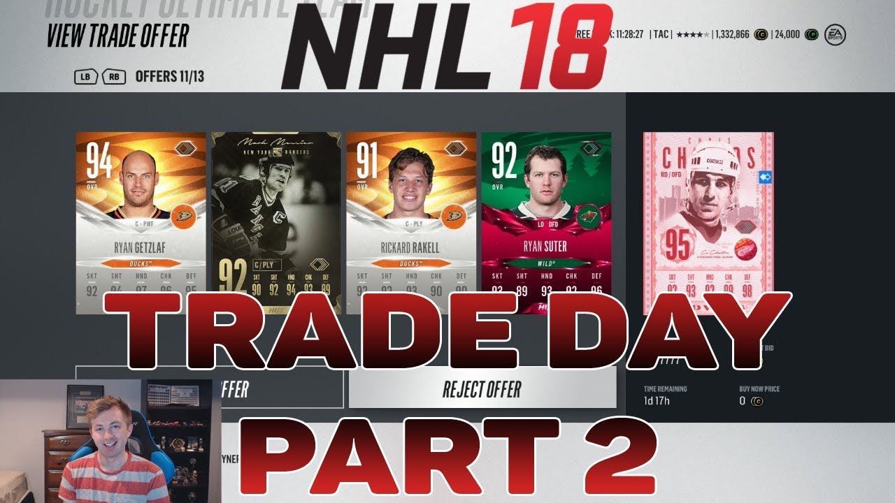 NHL 18 HUT - RUBY CARDS TRADE DAY RESULTS!