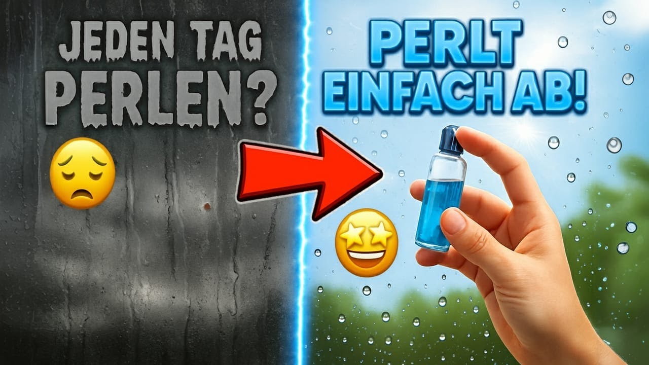 NIE WIEDER FENSTER PUTZEN? Dieser 50-Cent-Trick erzeugt den genialen Lotus-Effekt!