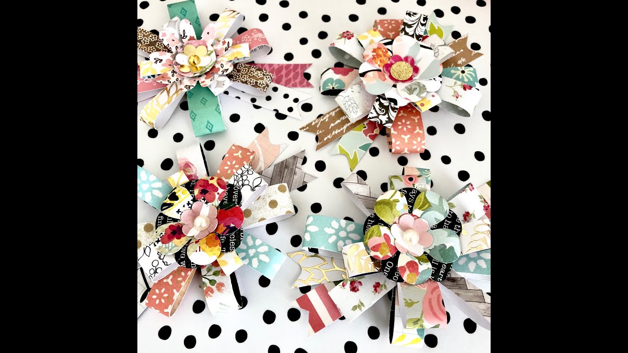 🛑 STOP 🛑 DON'T THROW YOUR PAPER SCRAPS | EASY Paper Gift Bows | TUTORIAL
