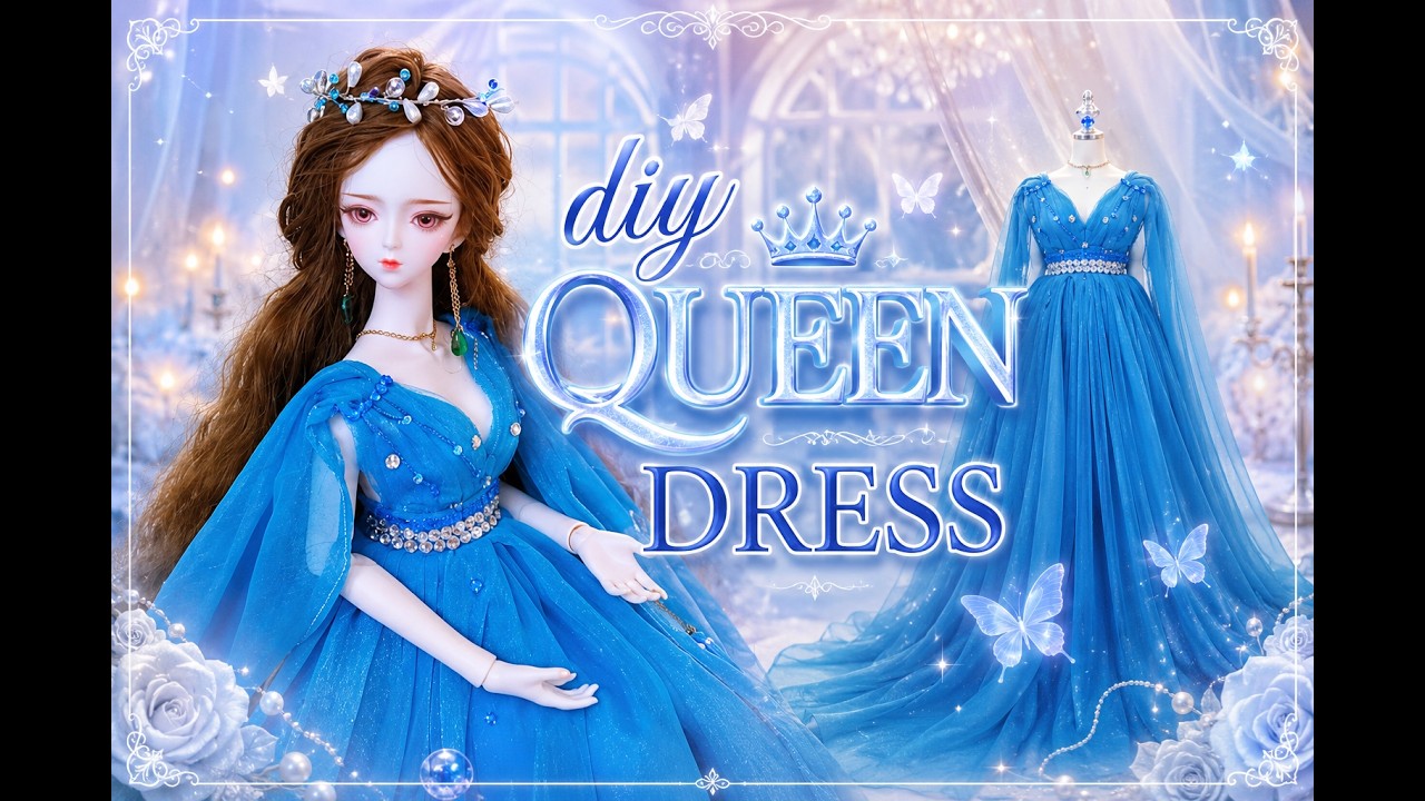 КАК ПОДГОТОВИТЬ ПЛАТЬЕ ДЛЯ DF 1 / 3💖ПЛАТЬЕ BARBIE QUEEN DIY ДЛЯ ФЕИ МЕЧТЫ 1/3