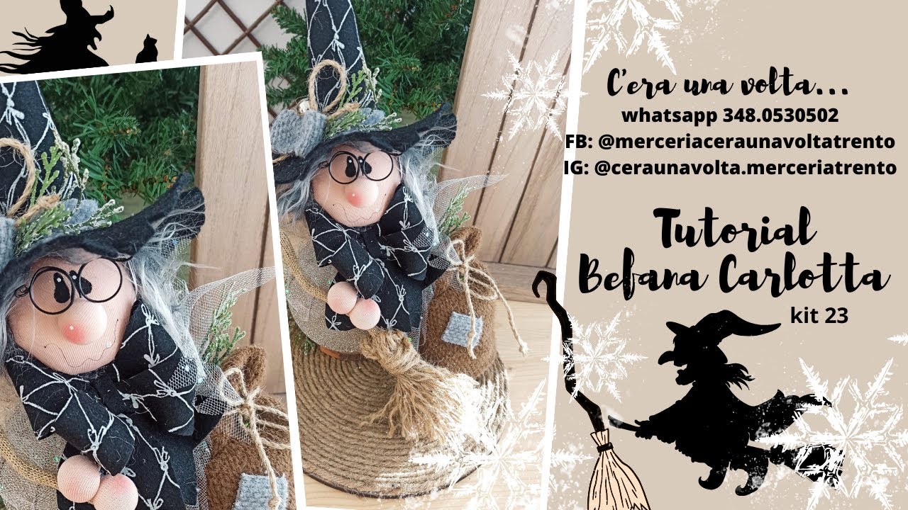 TUTORIAL BEFANA CARLOTTA e ESTRAZIONE NUMERI FORTUNATI CHRISTMAS BOX