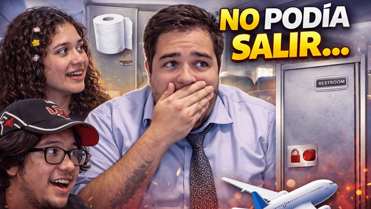 Me encerré en el baño del avión al despegar… y todo salió mal