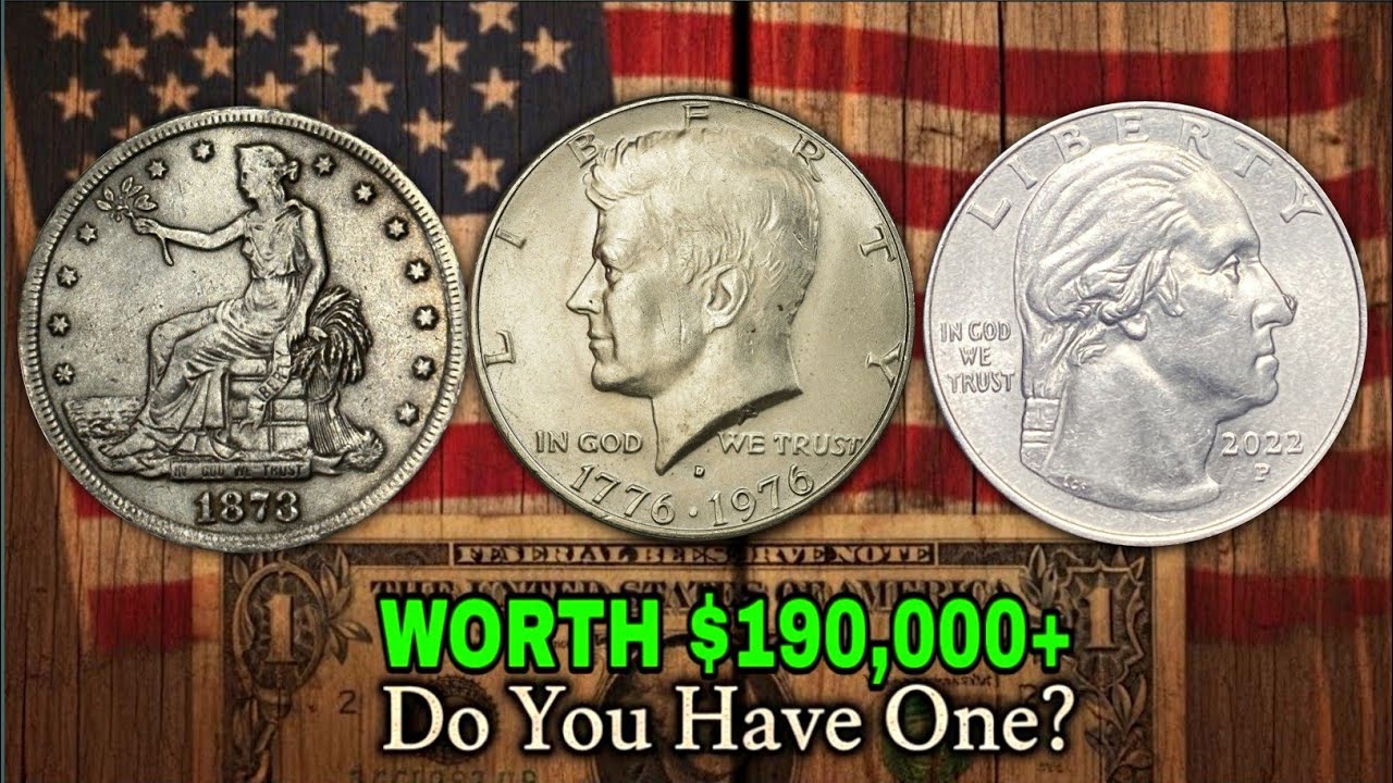 Top 3 Rare US Coins Worth Millions – 2022 Quarter, 1976 Half Dollar & 1872 Trade Dollar