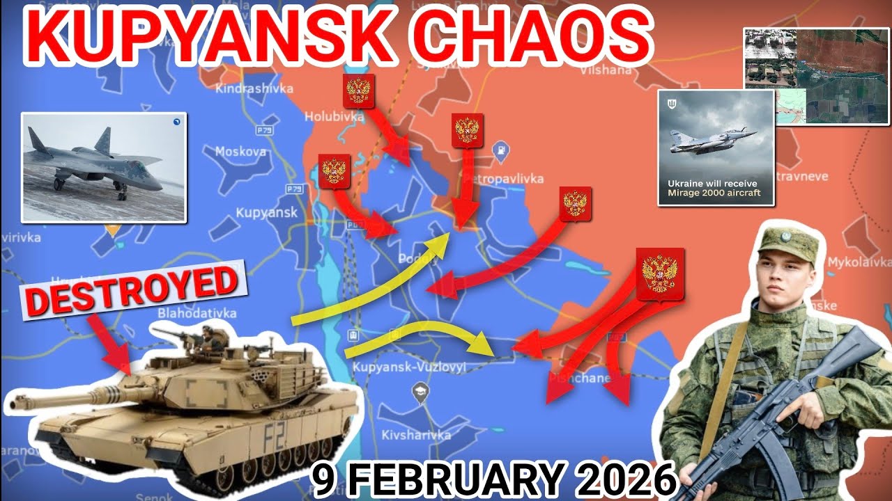 Russian Break-In Continues in Kupyansk | Abrams Eliminated on the Front [9 February 2026]