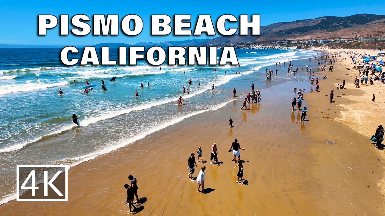 [4K] Pismo Beach - California USA - Walking Tour