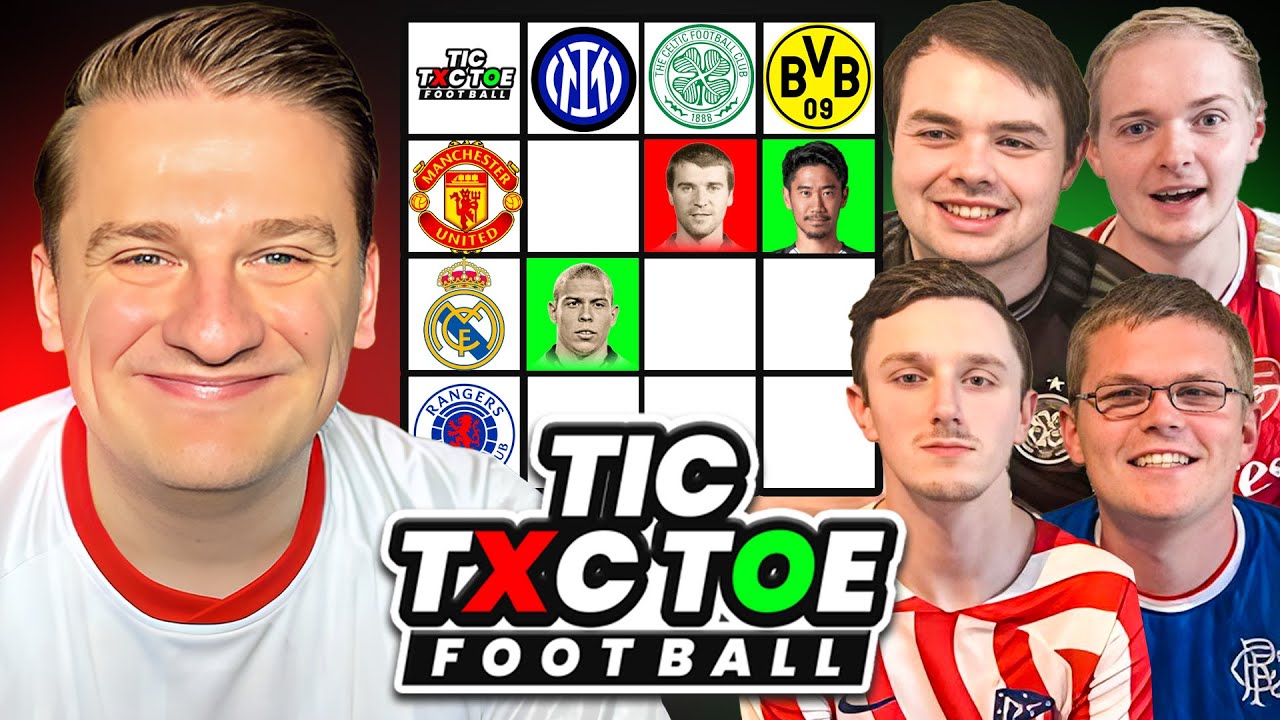 FOOTY TIC TAC TOE 1 Vs 4! @theflatchat