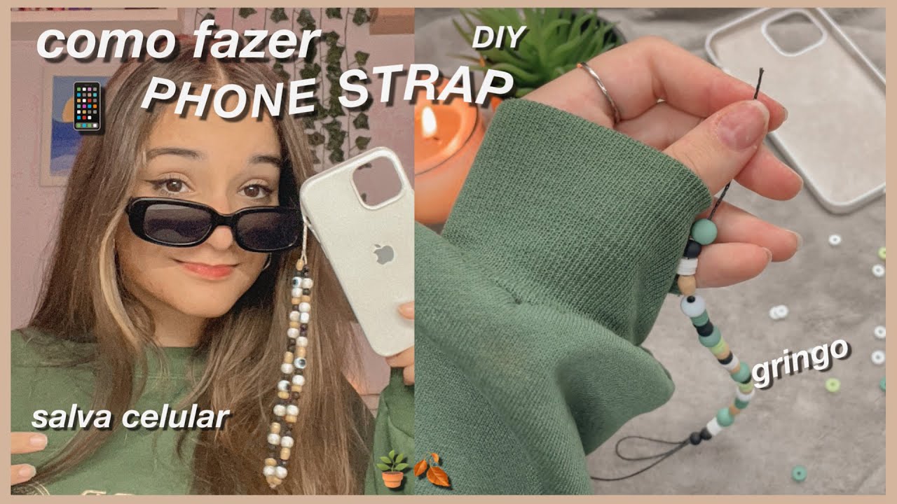 como fazer phone straps!! *salva celular*