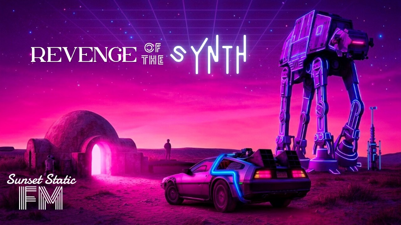 REVENGE OF THE SYNTH80s| Synthwave Night Drive & Study Vibes | (Sunset Static FM Official)