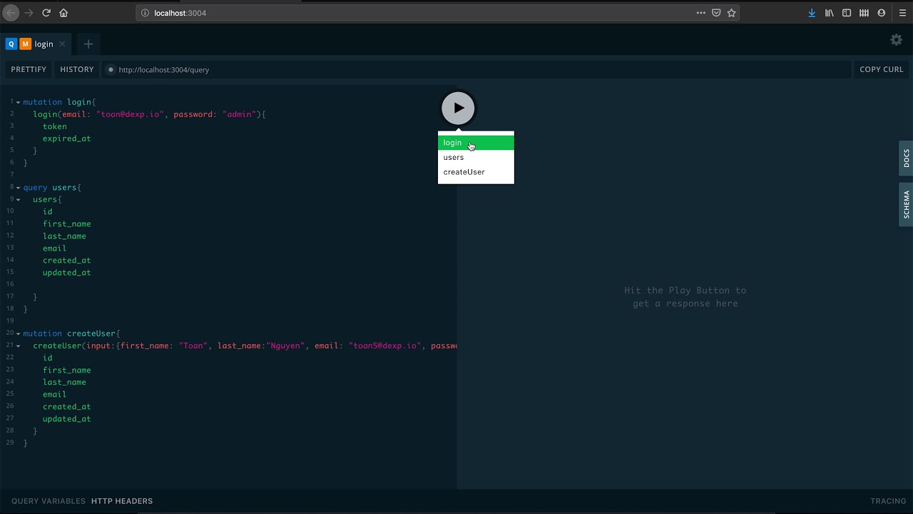 Authenticate JWT in Go & GraphQL