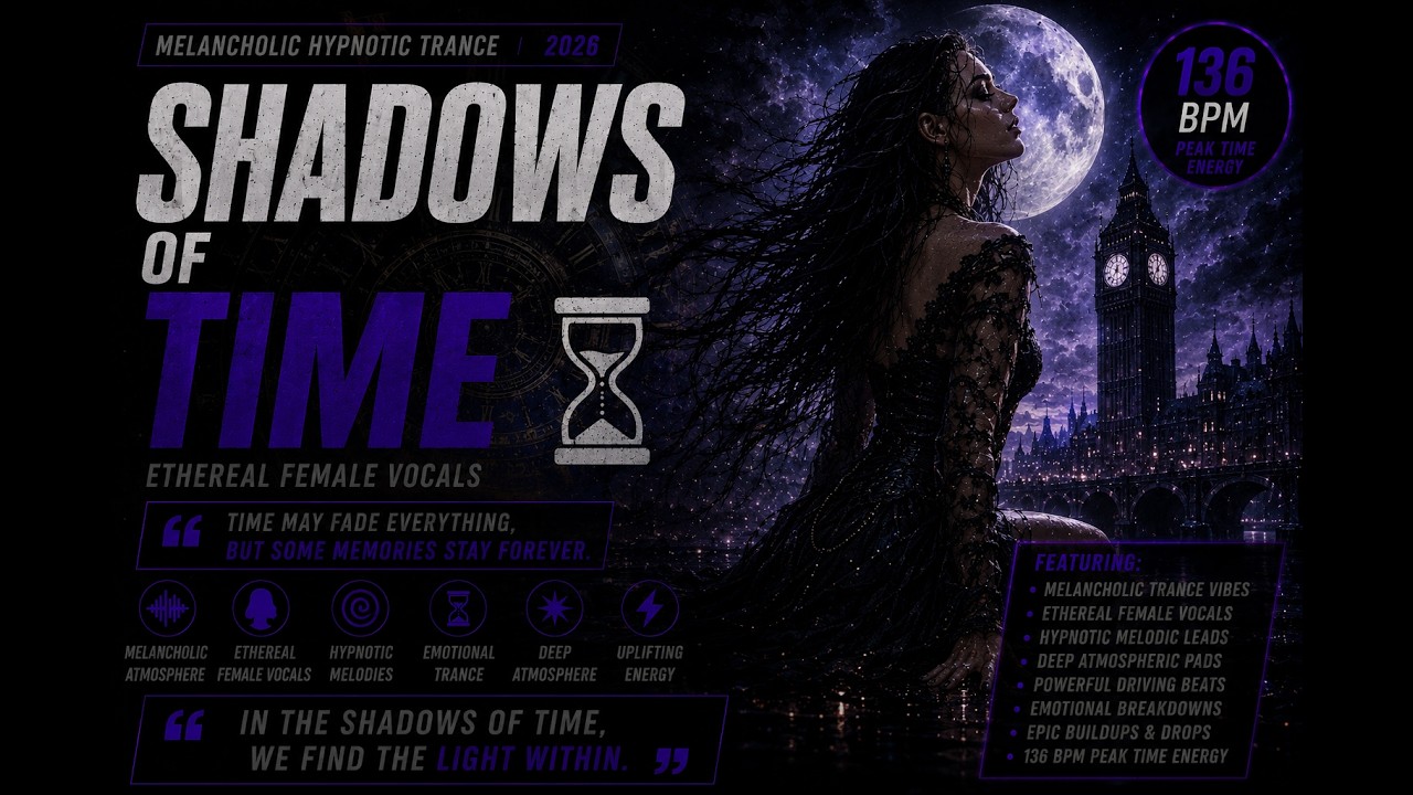 Shadows of Time 🕰️ | Melancholic Hypnotic Trance with Female Vocals