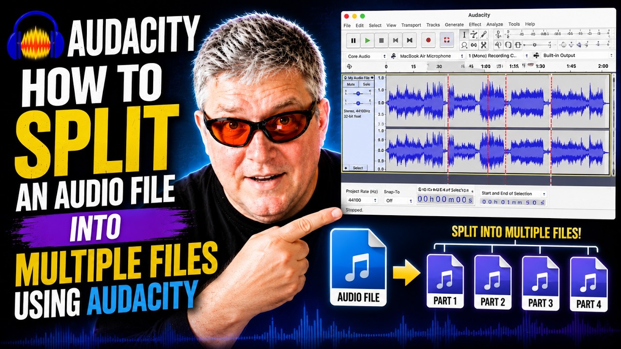 Audacity — как разделить аудиофайл на несколько файлов с помощью Audacity