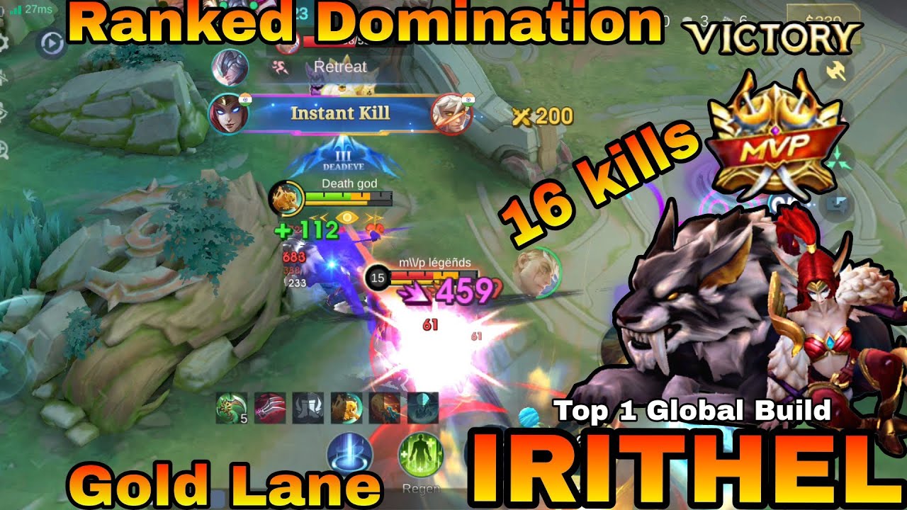 Irithel 🏹 16 Kills MVP | Top 1 Global Build | Carry Mode | Push Master | Gold Lane Ranked WIN MLBB 🔥