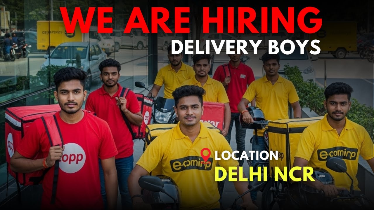 High Earning Field Jobs || Delivery Boy Job Vacancy in Delhi NCR || Part-time jobs in Delhi ||